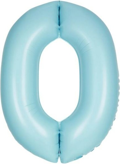 0 - RAKAM 16 İNC RETRO MAVİ RENK BALON 36 CM balon