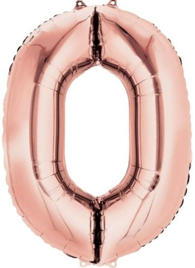 0 - RAKAM 34 İNC ROSEGOLD RENK BALON 76 CM balon