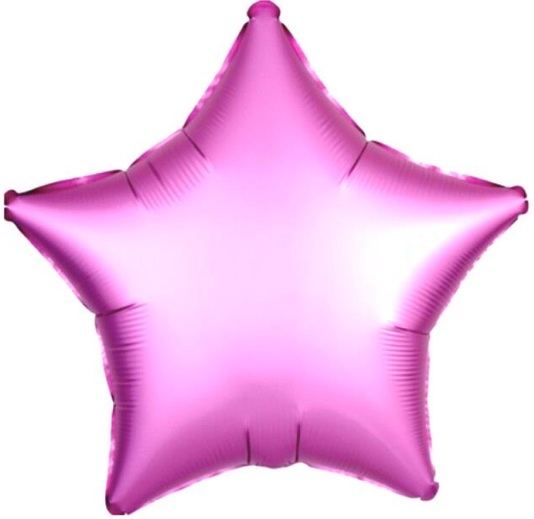 18 İNC YILDIZ PEMBE RENK FOLYO BALON balon