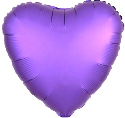 24 İNC KALP MOR RENK FOLYO BALON balon