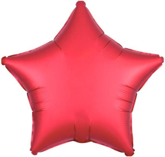 24 İNC YILDIZ KIRMIZI RENK FOLYO BALON balon