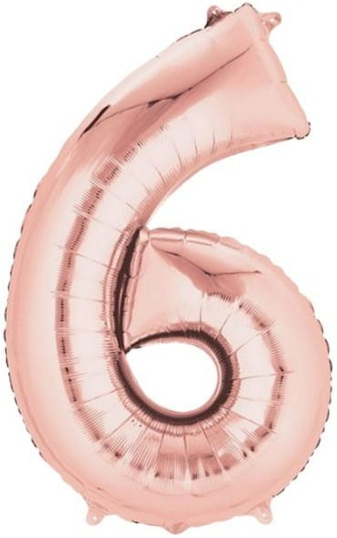 6 - RAKAM 16 İNC ROSEGOLD RENK BALON 36 CM balon