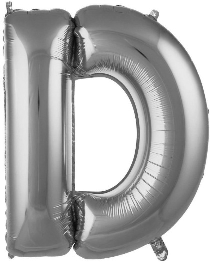 D - 40 İNC GÜMÜŞ RENK BALON 100 CM balon