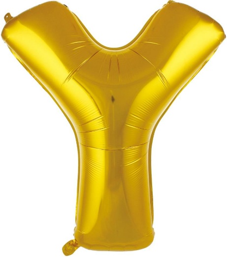 Y - HARF 34 İNC GOLD RENK BALON 76 CM balon